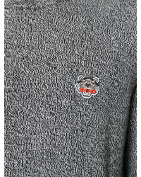 Pull à col rond gris Kenzo