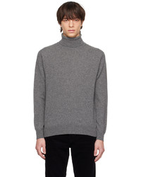 Pull à col rond gris Tom Ford