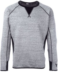 Pull à col rond gris Y-3