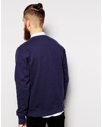 Pull à col rond imprimé bleu marine Penfield