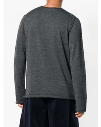 Pull à col rond imprimé gris foncé Comme Des Garcons SHIRT