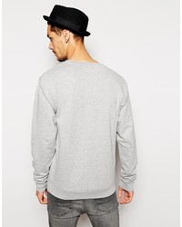 Pull à col rond imprimé gris Cheap Monday