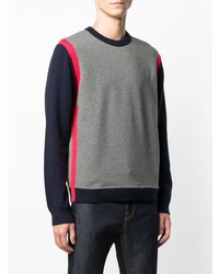 Pull à col rond imprimé gris Ps By Paul Smith