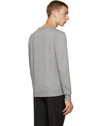 Pull à col rond imprimé gris A.P.C.