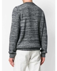 Pull à col rond imprimé gris A.P.C.