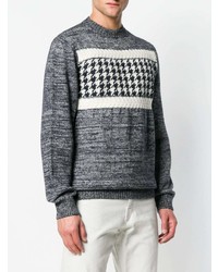 Pull à col rond imprimé gris A.P.C.