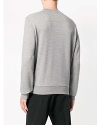 Pull à col rond imprimé gris Z Zegna