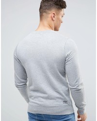 Pull à col rond imprimé gris Element