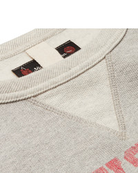 Pull à col rond imprimé gris Nigel Cabourn