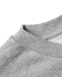 Pull à col rond imprimé gris Balenciaga