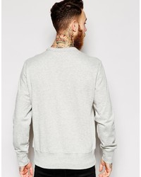 Pull à col rond imprimé gris YMC