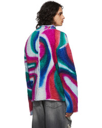 Pull à col rond imprimé multicolore AGR