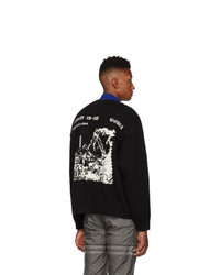 Pull à col rond imprimé noir Off-White