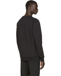 Pull à col rond imprimé noir Raf Simons