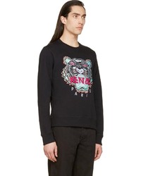 Pull à col rond imprimé noir Kenzo