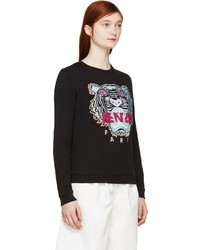 Pull à col rond imprimé noir Kenzo