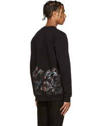 Pull à col rond imprimé noir Givenchy