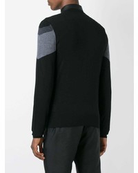 Pull à col rond imprimé noir Les Hommes