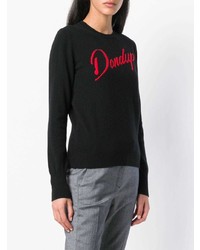 Pull à col rond imprimé noir Dondup