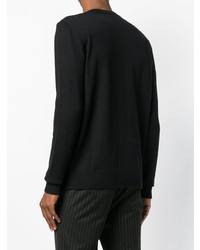 Pull à col rond imprimé noir MSGM