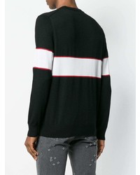 Pull à col rond imprimé noir Givenchy