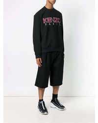 Pull à col rond imprimé noir Kenzo