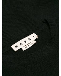 Pull à col rond imprimé noir Marni