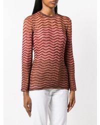 Pull à col rond imprimé rose M Missoni