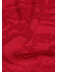Pull à col rond imprimé rouge Versace