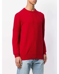 Pull à col rond imprimé rouge Calvin Klein 205W39nyc