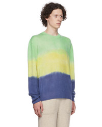 Pull à col rond imprimé tie-dye multicolore The Elder Statesman