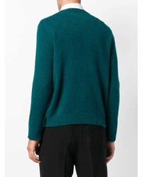 Pull à col rond imprimé vert foncé Kenzo