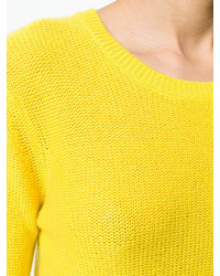 Pull à col rond jaune Unconditional