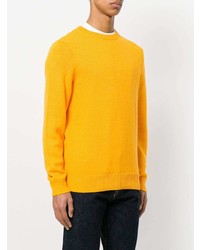 Pull à col rond jaune A.P.C.