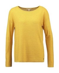 Pull à col rond jaune Esprit