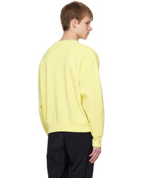 Pull à col rond jaune Solid Homme