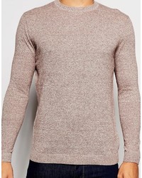 Pull à col rond marron clair Asos