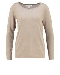 Pull à col rond marron clair Esprit