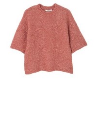Pull à col rond marron clair Mango