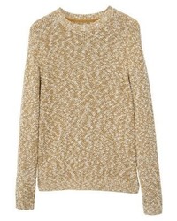 Pull à col rond marron clair Mango