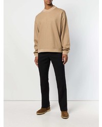 Pull à col rond marron clair Jil Sander