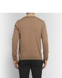 Pull à col rond marron Acne Studios