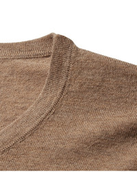 Pull à col rond marron Acne Studios