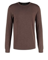 Pull à col rond marron Esprit
