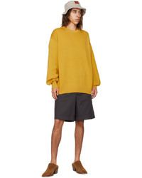 Pull à col rond moutarde Acne Studios