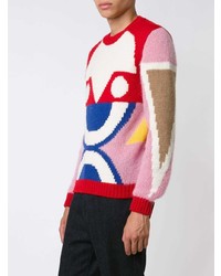 Pull à col rond multicolore Walter Van Beirendonck