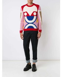 Pull à col rond multicolore Walter Van Beirendonck