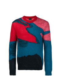 Pull à col rond multicolore Ps By Paul Smith