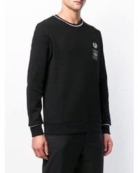 Pull à col rond noir et blanc Fred Perry X Art Comes First