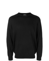 Pull à col rond noir A.P.C.